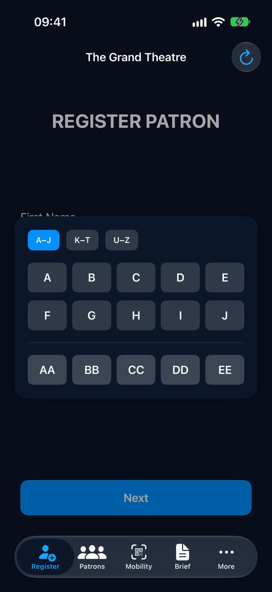 Registering a patron in AVA Pro